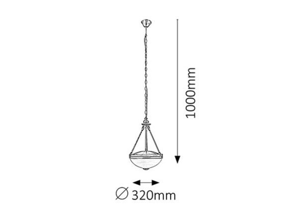 Rabalux lustr Marlene E27 2x MAX 60W bronzová 8547