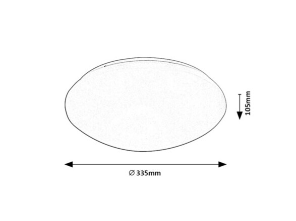 Rabalux stropní svítidlo Lucas LED 18W IP44 71133