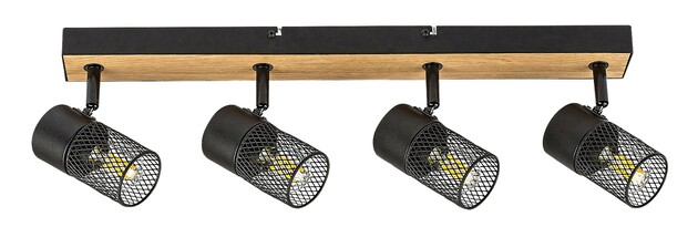 Rabalux bodové svítidlo Metta E14 4x MAX 40W dub 71154