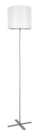 Rabalux stojací lampa Izander E27 1x MAX 40W stříbrná 74012