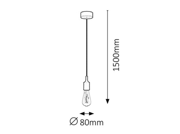 Rabalux závěsné svítidlo Roxy E27 1x MAX 60W žlté 1413