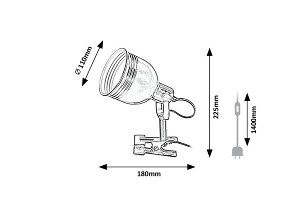 Rabalux stolní lampa Flint E14 1x MAX 25W béžová 3093