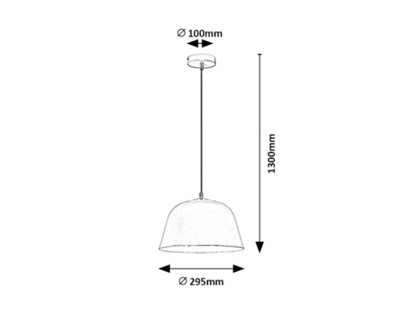 Rabalux závěsné svítidlo Malia E27 1x MAX 60W šedá 3095