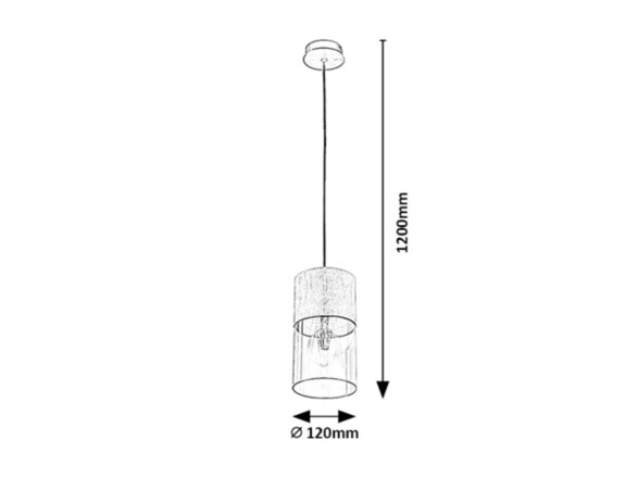 Rabalux závěsné svítidlo Zelkova E27 1x MAX 40W polírovaný hliník 3154