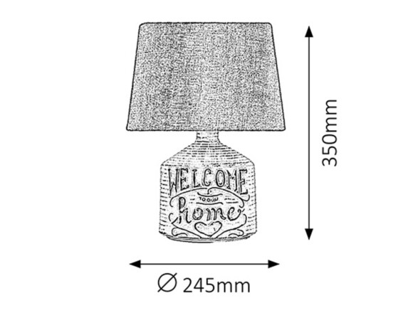 Rabalux stolní lampa Petra E14 1x MAX 40W béžová 4386