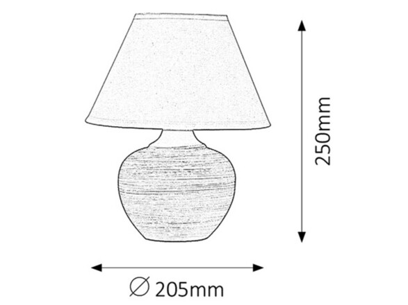 Rabalux stolní lampa Molly E14 1x MAX 40W modrá 4392