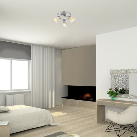 Rabalux bodové svítidlo Hestia E14 3x MAX 40W chromová 5301