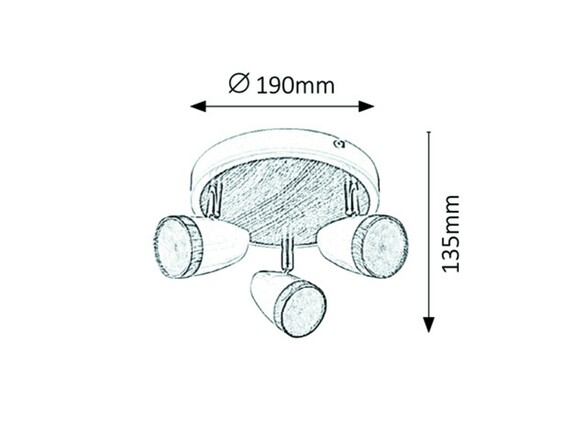Rabalux bodové svítidlo Karen LED 3x 4W 5566