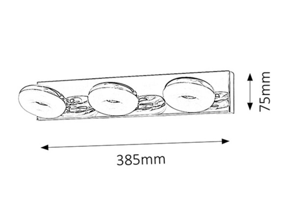 Rabalux koupelnové svítidlo Beata LED 3x 5W IP44 5718