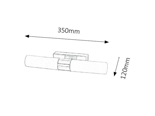 Rabalux koupelnové svítidlo Jim LED 2x 5W IP44 5750