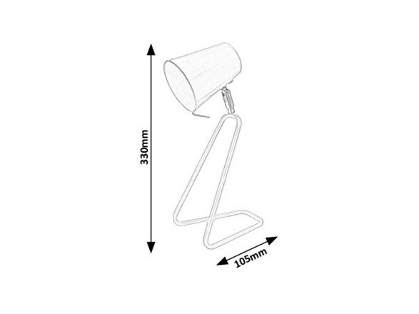 Rabalux stolní lampa Olaf E14 1x MAX 25W bílá 5777