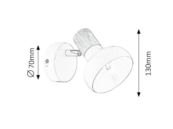 Rabalux bodové svítidlo Holly E14 1x MAX 40W bílá 5943