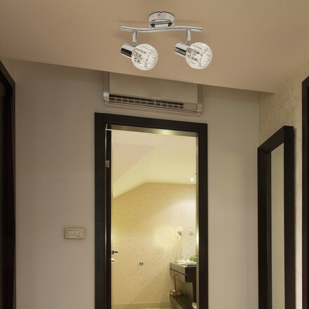 Rabalux bodové svítidlo Lauren E14 2x MAX 40W chromová 6092