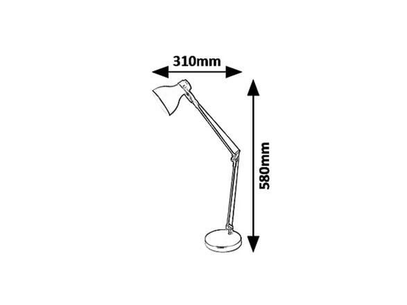 Rabalux stolní lampa Carter E14 1X MAX 11W béžová 6410