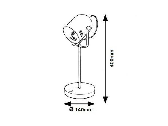 Rabalux stolní lampa Minuet E14 MAX 15W bílá 7015