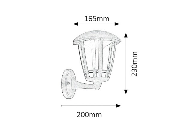 Rabalux venkovní nástěnné svítidlo Sorrento LED 8W IP44 8126