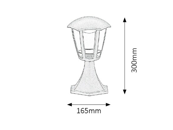 Rabalux venkovní sloupkové svítidlo Sorrento LED 8W IP44 8127