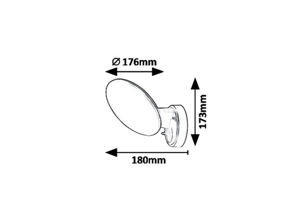 Rabalux venkovní nástěnné svítidlo Varna LED 12W IP54 8134