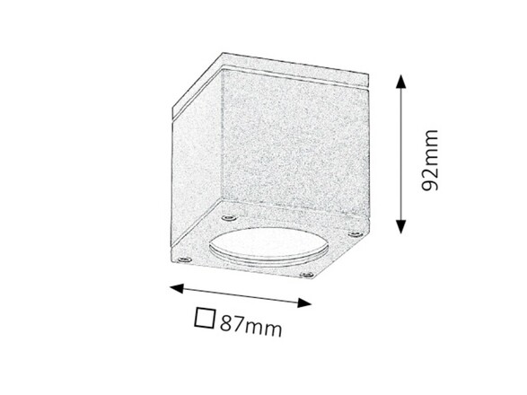 Rabalux venkovní stropní svítidlo Akron GU10 1x MAX 35W antracitová IP54 8149