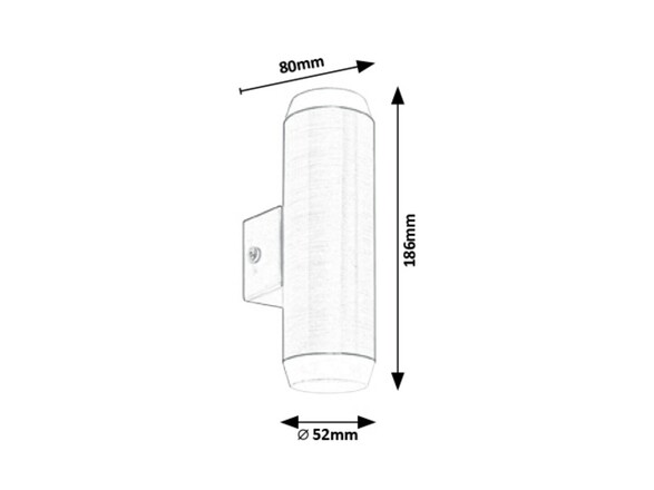 Rabalux venkovní nástěnné svítidlo Catania LED 2x 4W IP44 8938