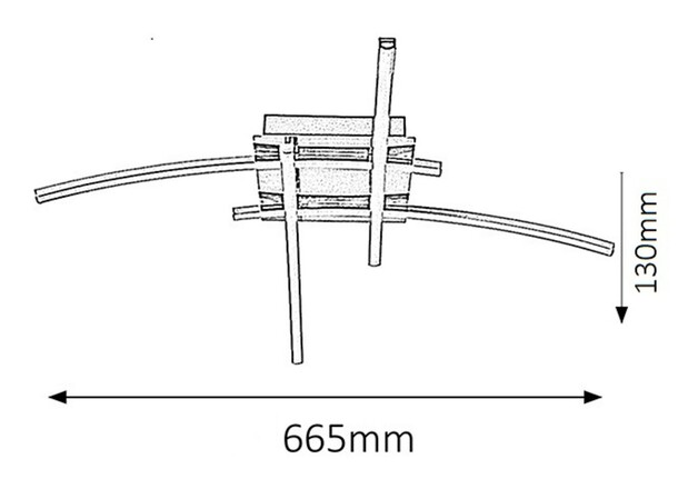 Rabalux stropní svítidlo Alexis LED 4x 6W 2503