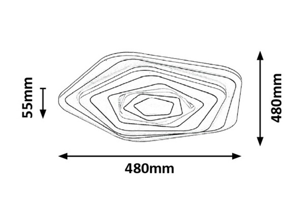 Rabalux stropní svítidlo Taneli LED 54W CCT DIM 3098