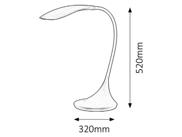 Rabalux stolní lampa Dominic LED 4,5W DIM 4167