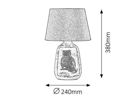 Rabalux stolní lampa Dora E27 1x MAX 40W bílá 4373