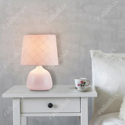 Rabalux stolní lampa Ellie E14 1x MAX 40W růžová 4384