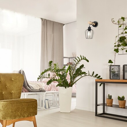 Rabalux nástěnné svítidlo Fabian E27 1x MAX 40W matná černá 5244