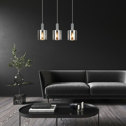 Rabalux závěsné svítidlo Donati E27 3x MAX 60W chromová 5250
