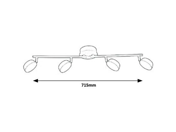 Rabalux bodové svítidlo Hedwig LED 4x 4W CCT DIM 5625