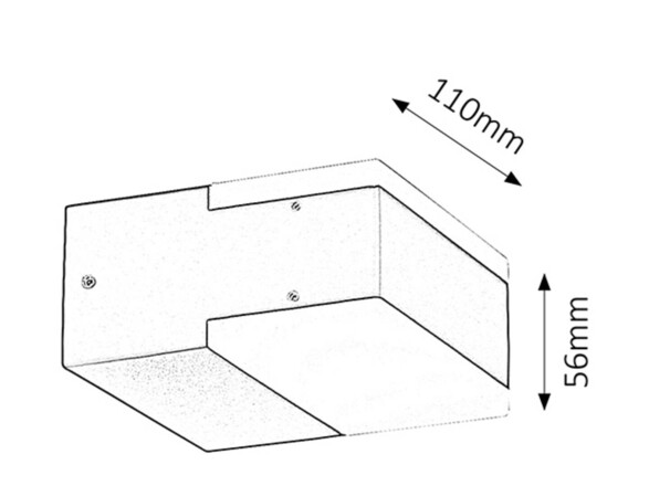 Rabalux venkovní nástěnné svítidlo Bona LED 2x 4,5W IP54 8060