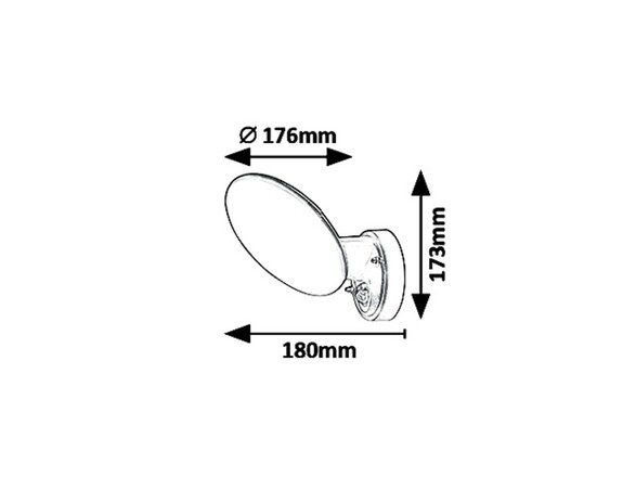 Rabalux venkovní nástěnné svítidlo Varna LED 12W IP54 8135