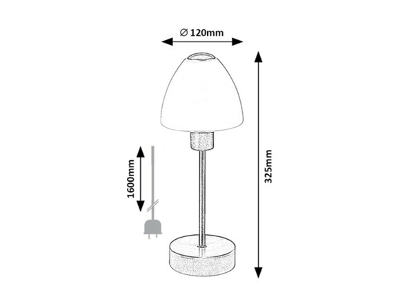 Rabalux stolní lampa Lydia E14 1x MAX 40W stříbrná DIM 2295