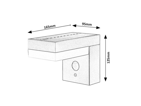 Rabalux venkovní solární svítidlo Zrebar LED 6W černá IP44 77009