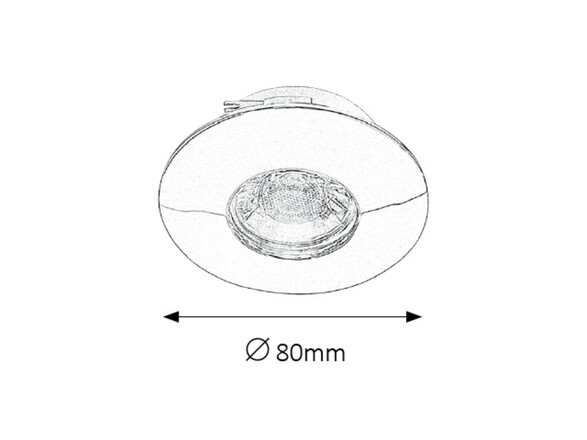 Rabalux zapuštěné svítidlo Randy LED 4W IP44 1072