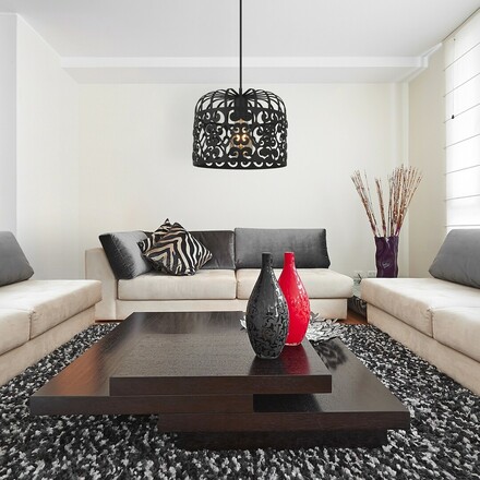 Rabalux závěsné svítidlo Alessandra E27 1x MAX 60W matná černá 2156