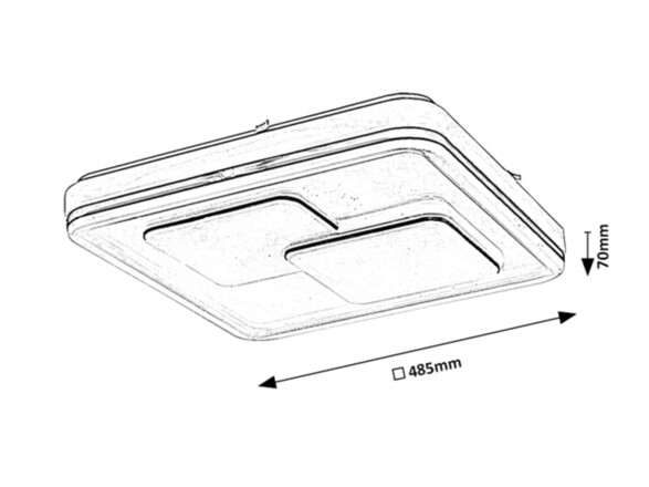 Rabalux stropní svítidlo Hecate LED 40W 2604