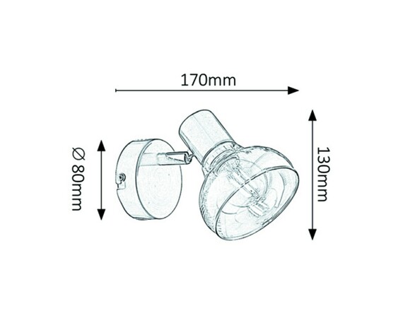 Rabalux bodové svítidlo Holly E14 1x MAX 40W antická zlatá 5546