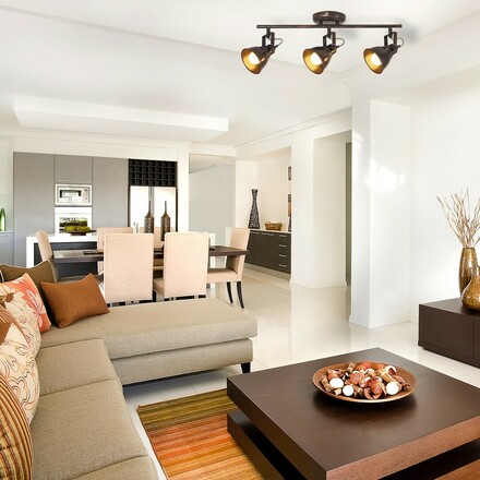 Rabalux bodové svítidlo Vivienne E14 3x MAX 40W anticky hnědá 5964