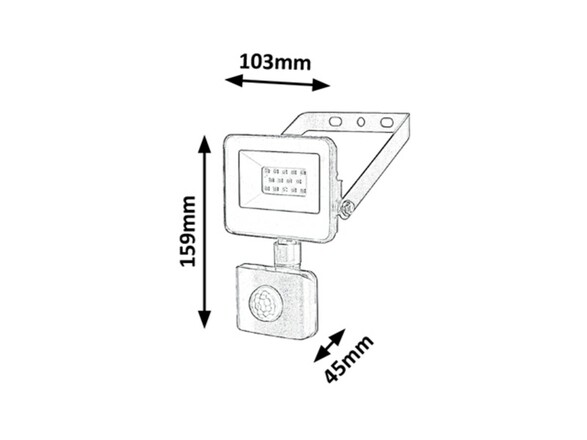 Rabalux LED reflektor Flood 10W IP44 7066