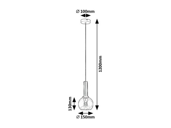 Rabalux závěsné svítidlo Centio E27 1x MAX 40W černá 72171