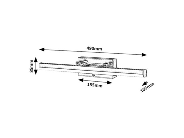 Rabalux koupelnové svítidlo k zrcadlu Turgon LED 13W IP44 CCT DIM 75016