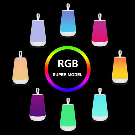 Rabalux stolní lampa Franco LED 2W bílá RGB DIM 76019