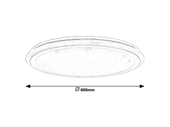 Rabalux stropní svítidlo Leonie LED 42W CCT RGB DIM 1511