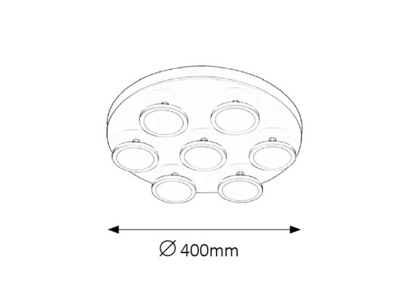 Rabalux stropní svítidlo Elsa LED 7x 6W 2715