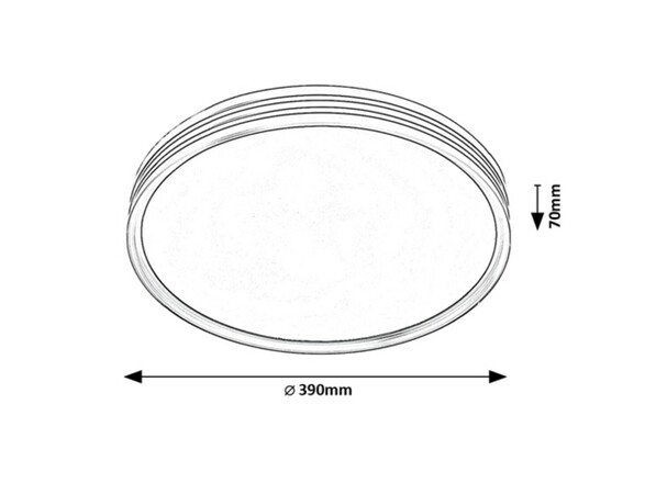 Rabalux stropní svítidlo Epora LED 25W 71118