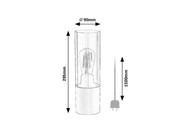 Rabalux stolní lampa Ronno E27 1x MAX 25W černá 74050