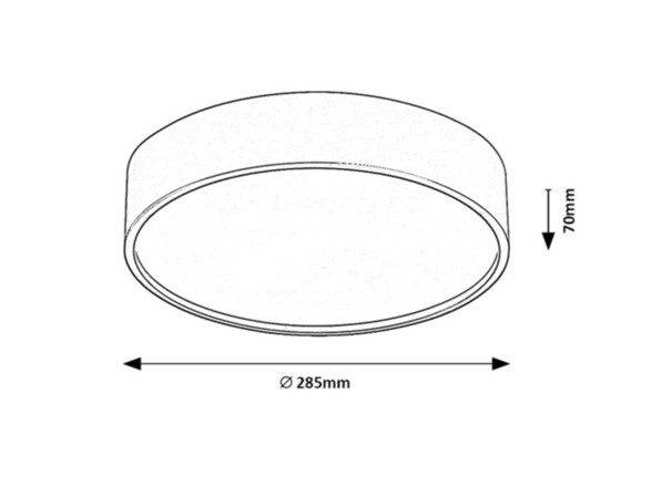 Rabalux stropní svítidlo Larcia LED 19W IP44 75011